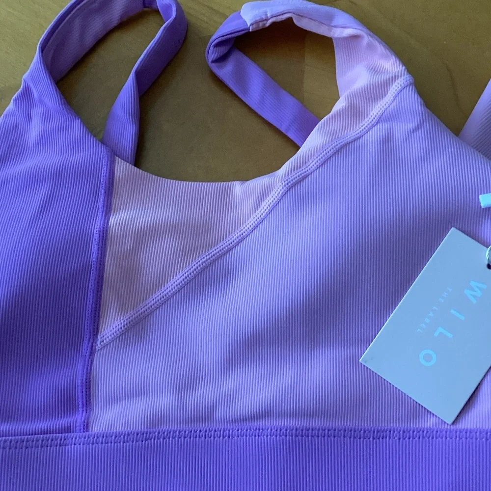 Willow Lavender Seamless Sports 2pc outfit Light Purple - Picture 2 of 6